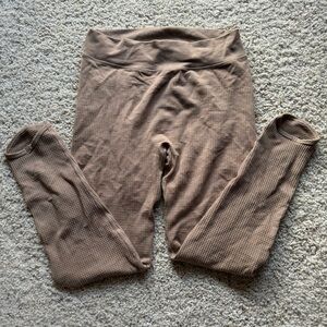 Gymshark Waffle Leggings - Tan